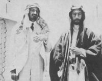 Haim Weizmann et l'émir Faycal - 1918