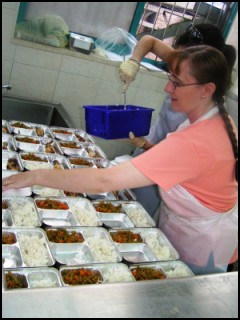 Pr�paration des plateaux-repas